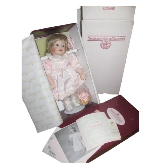 Set (2) Ashton Drake WEDDING Party DOLLS Suzanne Flower Girl Brandon Ring Bearer - Picture 7 of 9